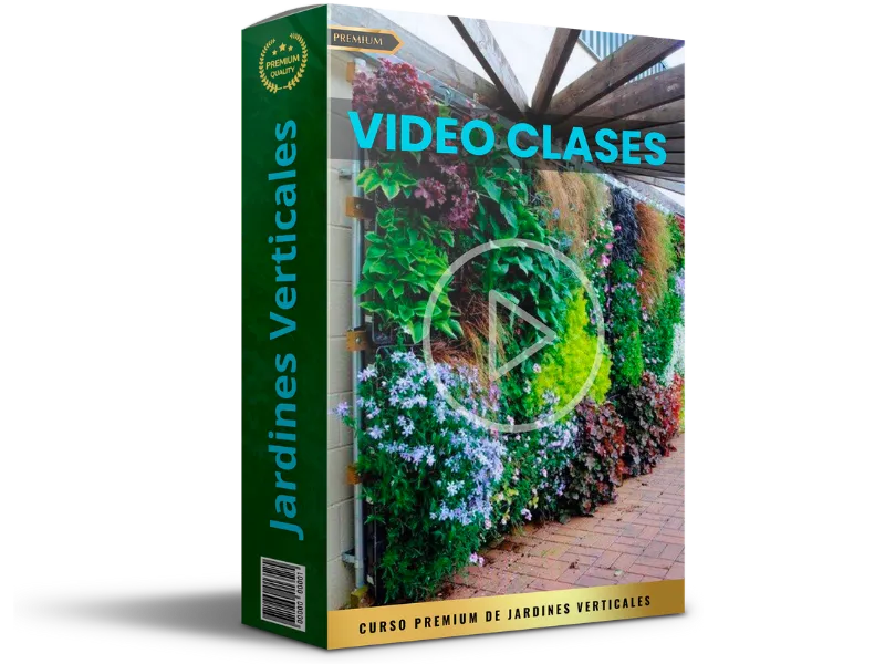 Mockup de las Video Clases de Jardines Verticales.