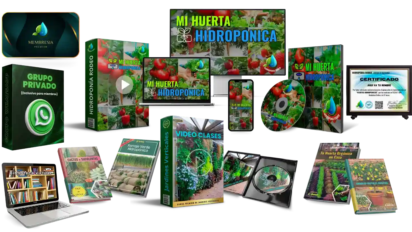 Maqueta del curso Mi Huerta Hidropónica.